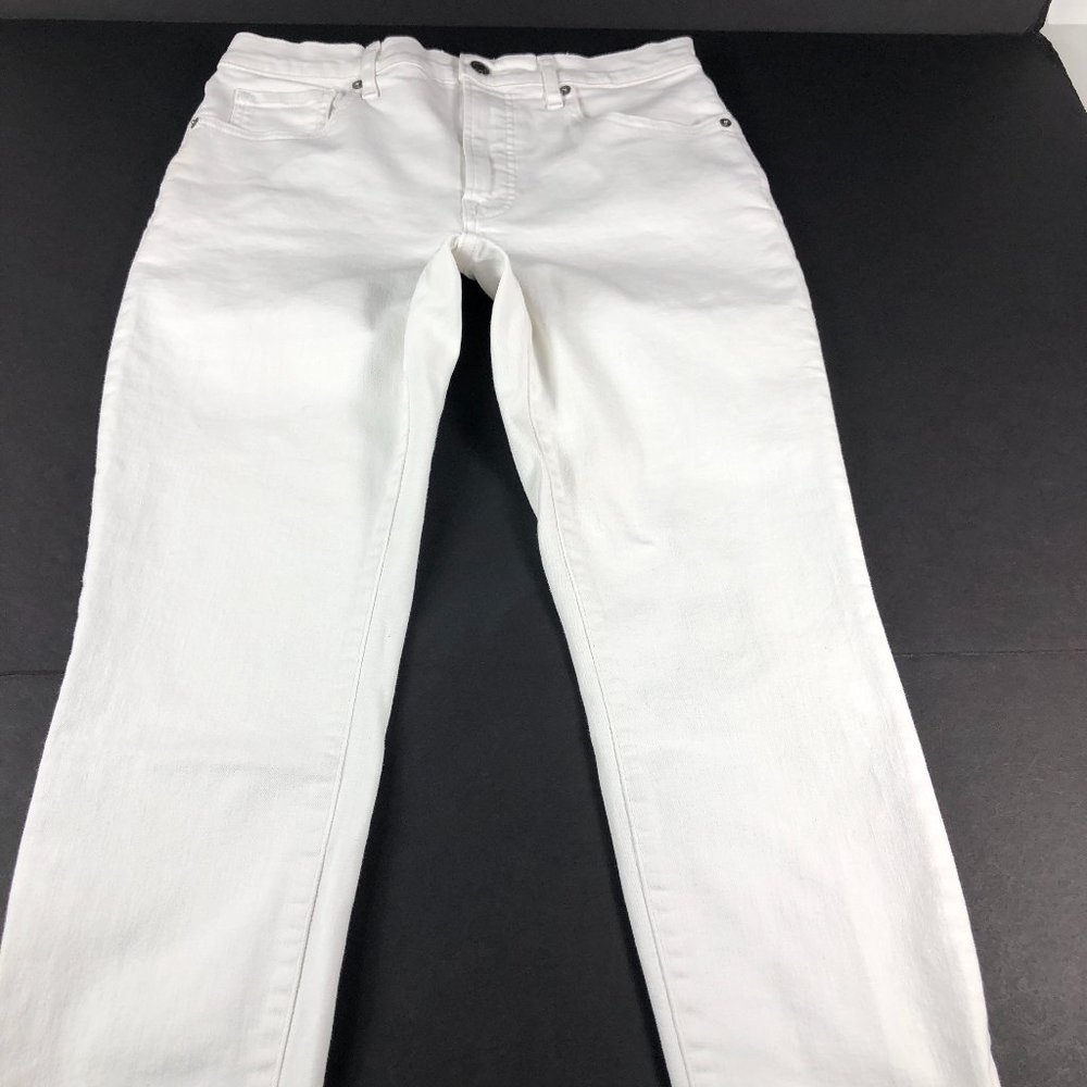 Everlane Jeans Women's 30 Ankle High Rise Skinny Jean White Stretch Denim Pants